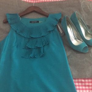 Ellen Tracy Greenish Turquoise Dress